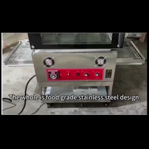 18" Capacity Commercial Countertop Conveyor Pizza Oven Belt Chain Type Baking Heavy Duty Material