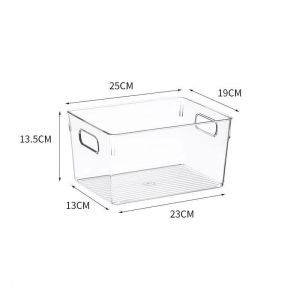 Transparent Desktop Storage Box Drawer Storage Box Sundries Cabinet Storage Basket PET Snacks