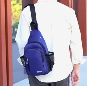 New mens fashionable chest bag casual shoulder bag crossbody small backpack outdoor casual chest bag