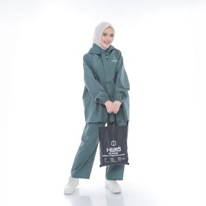 Jas Hujan Mantel Pria Wanita BY HERO Elastis Anti Rembes