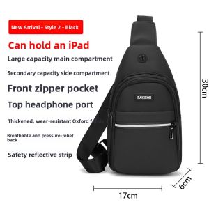 Multi-Style Mens Backpack Business Shoulder Bag Fashionable Simple Color Clash Casual Crossbody Bag