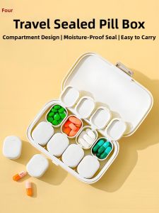 Convenient Portable Large Capacity Pill Box