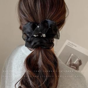 Large Pearl Ogees Hair Ties Simple Design New 2025 High End Hair Accessories Headbands Hair Rings Fashionable Hair Accessories