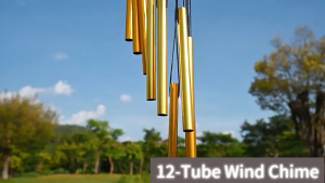 【Miaomiao1】 พร้อมส่ โมบายกระดิ่งลม 12 หลอด และความโชคดี ตกแต่งบ้าน ตกแต่งสวน