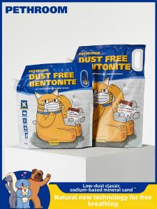 Dust-Control Clay-Based Strong Absorption No-Stick Bottom Odor-Control Cat Litter 6.3KG