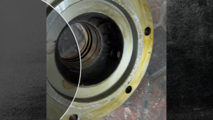 ฝาดั้มพ์ KRM160 แกน 70มม (ใช้ซีล 3ตัวชุด) ฝากระบอกดั้มสามมิตร SMM ฝาดั๊มเหล็กแข็งอย่างดี/BSGNHP