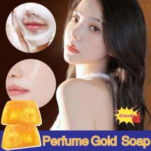 Amino Acid Handmade Perfume Gold Essential Oil Soap Whitening Glow Soap Anti-Mite Oil Control Body Care Soap