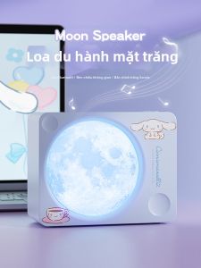 Loa Bluetooth Sanyo 2024 Kuroko Moon Wireless Speaker Karaoke Microphone Dual Microphone 1307D Loa Di Động Có Thể Cầm Được