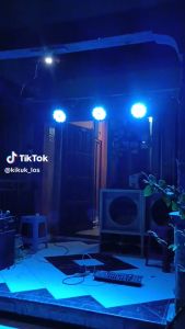 COD Lampu Sorot Panggung konser tembak warna warni Outdoor Spotlight Waterproof RGB DMX512 160W SHHD