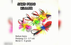 Mini Jaws Frog 2.7 cm: Umpan Casting Gabus Toman