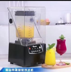 KT WARE Commercial High Speed Quiet Blender Silent Noise Reduced Sound Proof Cover Ice Blended Smoothies Fruit Juice