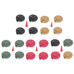 Set of 4 Leak-Proof Gas Tank Caps with Inflator Nozzle Long Protective Lids for Butane Cans CB-Type Cassette Tanks Camping Supplies