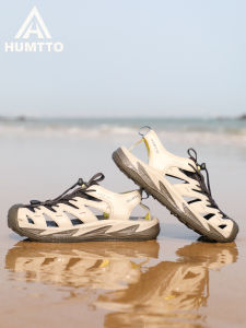 Outdoor Sports Beach Shoes Mens Mountain Climbing Wear-Resistant Stream Trudging Anti-Slip Water Shoes Mens Heightening Sandals Women