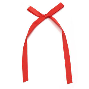 20pcs/lot 1cm Polyester Satin Long Streamer Hand Tied Ribbon Bows For DIY Bow Hair Accessories Gift Cake Packaging Decorations