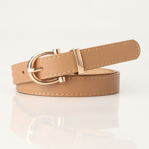 TW Casual Belt for Women Ladies Waist Belt Buckle Zinc Alloy Premium PU Leather Tali Pinggang Perempuan Kulit Lembu