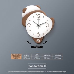 BEISIJIA | New Panda Design No-drilling Creative Silent Wall Clock