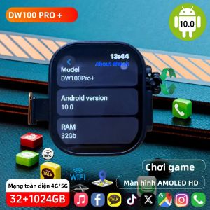 Đồng Hồ Thông Minh DW100 Pro Plus 5G Full Netcom Với Cảm Biến Vân Tay Touch ID Màn Hình AMOLED 2.29 Inch Bộ Nhớ Trong 1024GB GPS WIFI 4G LTE Chức Năng Gọi Điện