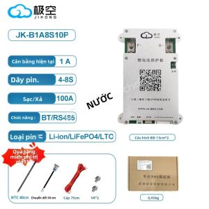 Hệ Thống Quản Lý Pin Thông Minh JK Smart Active Balance BMS Cho Pin Li-ion LiFePO4 LTO Dòng Điện Định Mức 0.6A 1A 2A Cấu Hình 4S-20S Tương Thích Với CAN RS485 BT Ứng Dụng Điện Áp 24V-48V