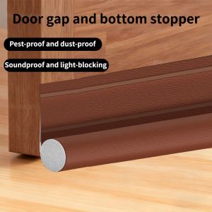 Adjustable Door Bottom Seal Strip Weather Strip Under Door Draft Stopper Thicker Anti-Cold Gap Blocker Sealing Weather Strip