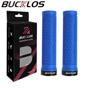 BUCKLOS Bicycle Handle Soft Rubber Mountain Bike Grips Lock on Bicycle Handle Grips Shock-absorption Bike Handlebar Grips