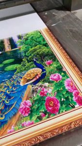 Gạch tranh 3d sơn thủy hữu tình - KXDC644