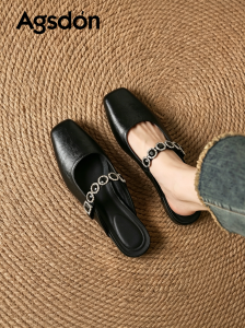 Agsdon | Heel Height Increase Summer Womens Slides