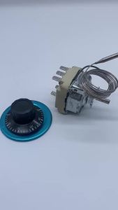 ชิ้นส่วนเตาอบทอด 380V 16A สาย 200CM 6 ขา ควบคุมอุณหภูมิปลอดภัย 50-300 องศา ลิมิตเตอร์อุณหภูมิ เทอร์โมสตัทพร้อมปุ่ม