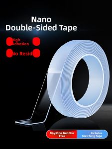 ZHUOLIDE | Strong Transparent Adhesive Double-sided Tape Waterproof No-hole Required Universal Adhesive