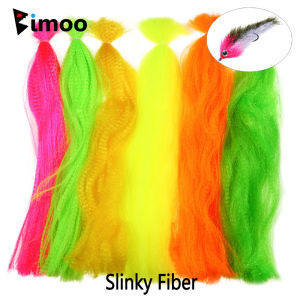 2/3Packs 30cm Crimped Slinky Fiber Long Shimmer Synthetic Hair Fly Tying Material Saltwater Baitfish Streamer Bucktail Jig Lures