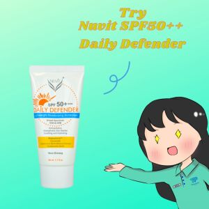 NUVIT SPF50+++ DAILY DEFENDER Sunscreen  50ML