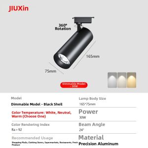 jiuxin lighting | Commercial LED Track Light COB Ultra Bright Lighting