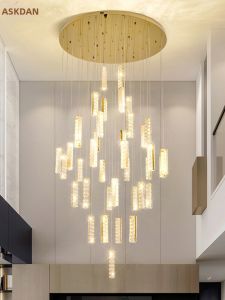 Aiskdan | Long Chandelier For High Ceiling Spaces