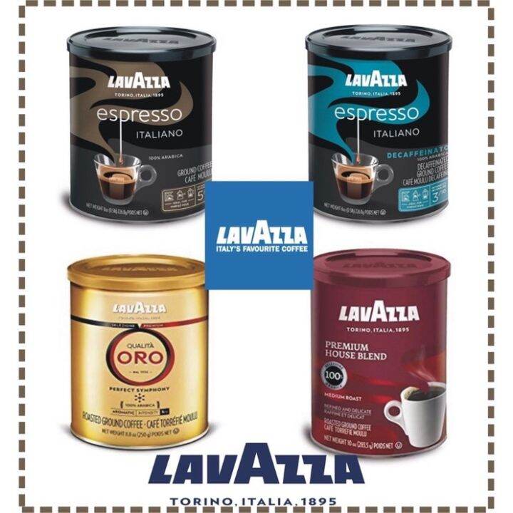 Lavazza Espresso Italiano Ground Coffee Blend, Medium Roast, 8oz, 100% ...