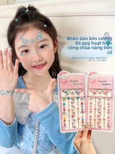 MONLEYTA | Sticker ngọc trai hình cá mập Mermaid cho trẻ em trang điểm mặt trang trí mắt gái phụ kiện trang sức đá quý