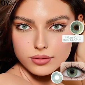 UYAAI | UYAAI Water Light Natural Beauty Color Kính Áp Tròng Dùng Một Lần Hàng Năm HEMA Blue Green Mỹ Phẩm Trang Điểm Đường Kính 14mm