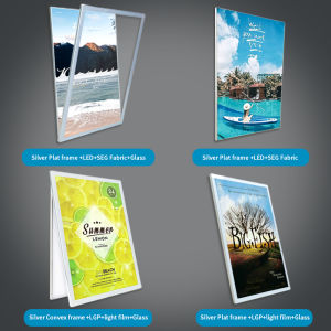 Christmas gift decoration promo led light box ultra thin led light box sign for business adverti triangle advertising light box