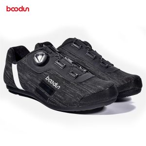 Boodun Riding Shoes Non-Locking Knob Outdoor Sneakers Mens Breathable Summer Casual Lockless Bicycle Cycling Shoes