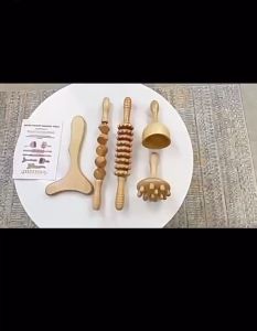 ไม้นวด กัวซา เพื่อสุขภาพ กดจุดทั่วร่างกาย นวดใบหน้าได้ WOOD วัสดุจากธรรมชาติ GUA SHA