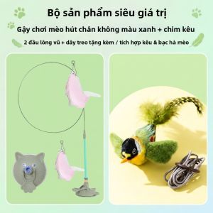 SHENJINGMAO | Đồ Chơi Lông Cừu Dài Tương Tác cho Mèo