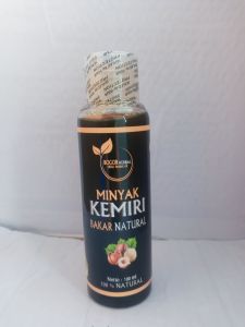 MINYAK KEMIRI BAKAR ASLI 100ML- minyak kemiri penumbuh rambut - penumbuh rambut cepat-kemiri bakar