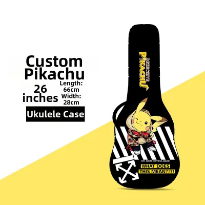 Ukulele Case Bag 23 Inch 26 Inch Ukulele Instrument Bag Guitar Piano Accessories Wood Leaf Brand Musical Instrument Bag