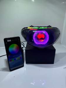 MIKA REFLEKTOR LAMPU BILED MATRIK APP RBG MIO SEPORTIY MIO LAMA RING AKRILIK 25