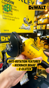 DeWALT 20V Max XR DCG408 Paddle Switch Cordless Angle Grinder with 2x 5.0ah Battery DCG408P2T