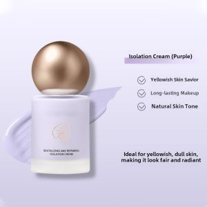Green Isolation Cream Womens Moisturizing Concealer Brightening Skin Lightweight Makeup Primer Purple Base Fake Natural Look