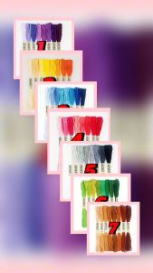 ไหมปัก เบอร์ 25 แยกตามเฉดสี 1 แพคมี 8 สี สีสวย สีไม่ตกค่ะ