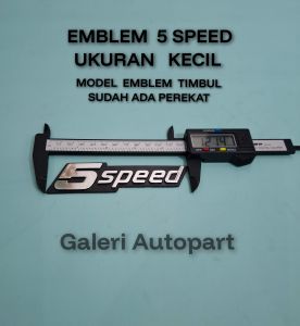Logo Emblem Tulisan 5speed MODEL KECIL