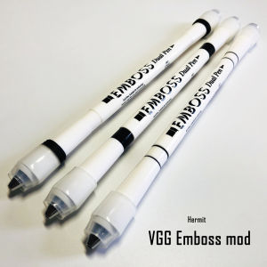 An Yu ร้านปากกา vgg Emboss MOD ปากกาใช้สําหรับการหมุนปากกาสิ่งประดิษฐ์ที่รุนแรงก้านจริงแถมหลอดเก็บของ