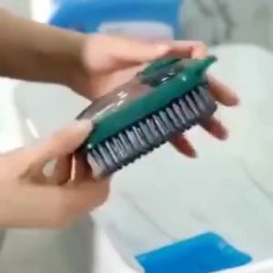 Auto Add Cleaner Liquid Kitchen Cleaning Brush | Wash Dishes Cloth Press Type Brushes