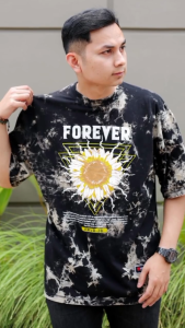 FOREVER  DISTRO DETAIL WASHING KAOS TSHIRT OVERSIZE LENGAN PENDEK PRIA BELI 4 GRATIS 1 ACAK