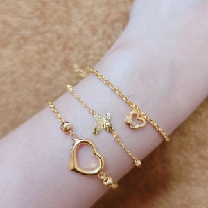 JIN JING RANTAI TANGAN SAUH EMAS 916 TULEN 2.20G/2.23G/2.48G/3.49G